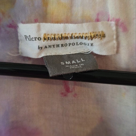 Anthropologie X Pilcro The Cate Class Tie Dye Button Down Shirt Pink Size Small - Picture 3 of 4